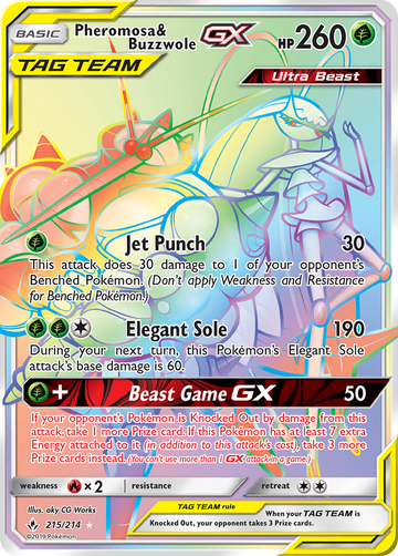 Pheromosa &amp; Buzzwole GX (215/214) [Sol y Luna: Lazos inquebrantables] 