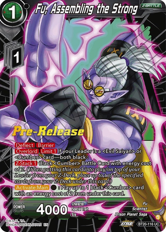 Fu, reuniendo a los fuertes (BT20-116) [Promociones de prelanzamiento de Power Absorbed] 