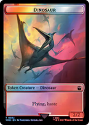 Alien // Dinosaur Double-Sided Token (Surge Foil) [Doctor Who Tokens]-2