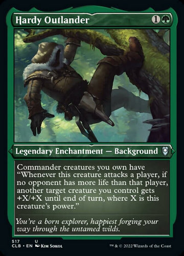 El forastero resistente (grabado en lámina) [Commander Legends: Battle for Baldur's Gate] 