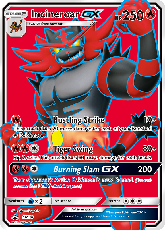 Incineroar GX (SM38) [Sun &amp; Moon: promociones de Black Star] 
