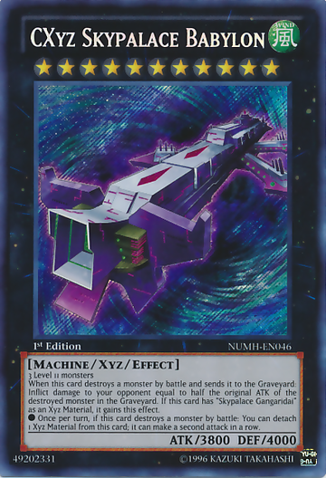 CXyz Skypalace Babylon [NUMH-EN046] Secreto raro 