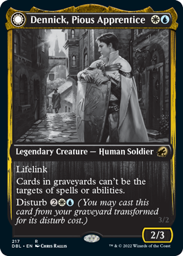Dennick, el piadoso aprendiz // Dennick, la piadosa aparición [Innistrad: Doble función] 