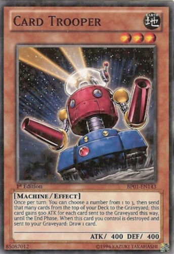 Soldado de cartas [BP01-EN143] Starfoil Raro 