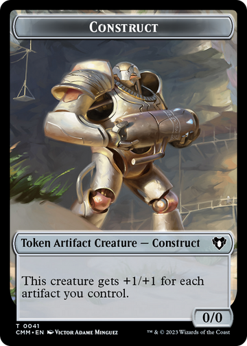 Clue // Construct (0041) Double-Sided Token [Commander Masters Tokens] - 0