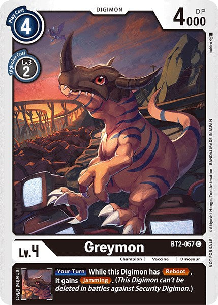 Greymon [BT2-057] (Paquete oficial del torneo vol. 3) [Lanzamiento de promociones especiales] 