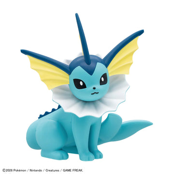 Bandai Pokemon Plamo Collection Quick!! 27 Vaporeon Model Kit - 0