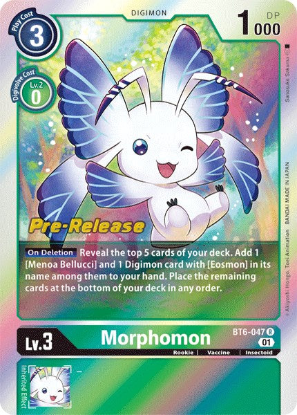 Morphomon [BT6-047] [Tarjetas de prelanzamiento de Double Diamond] 
