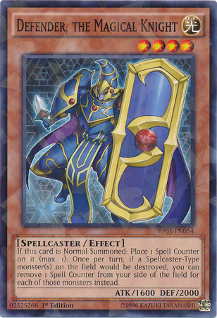 Defensor, El Caballero Mágico [BP03-EN054] Shatterfoil Raro 