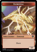 Human Soldier // Elemental (0025) Double-Sided Token [Commander Masters Tokens]-2