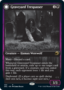 Intruso en el cementerio // Glotón en el cementerio [Innistrad: función doble] 