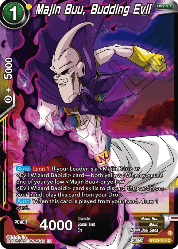 Majin Buu, maldad en ciernes (BT20-105) [Poder absorbido] 
