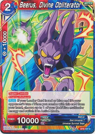 Beerus, Destructor Divino (BT9-107) [Embestida Universal] 