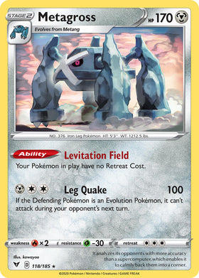 Metagross (118/185) [Espada y escudo: voltaje intenso] 