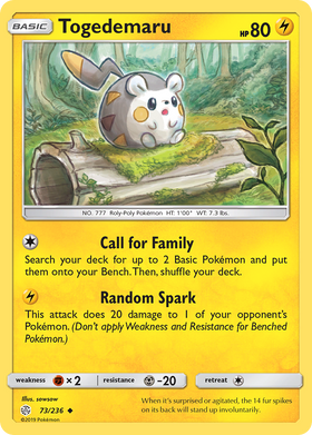 Togedemaru (73/236) [Sol y Luna: Eclipse Cósmico] 