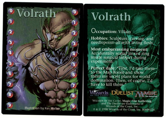 Ficha de contador de vida de Volrath [Promociones de medios] 