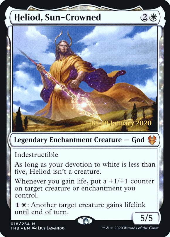 Heliod, coronado por el sol [Promociones de prelanzamiento de Theros Beyond Death] 