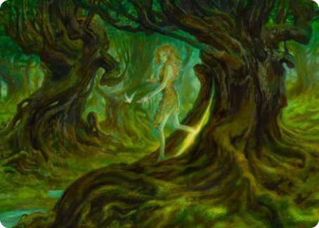 Tarjeta de arte de la dríada de Neverwinter [Serie de arte de Dungeons &amp; Dragons: Adventures in the Forgotten Realms] 