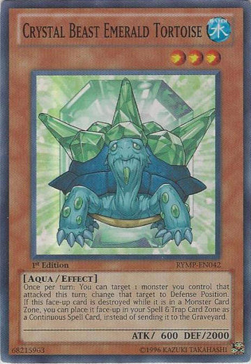Bestia de cristal Tortuga esmeralda [RYMP-EN042] Súper rara 