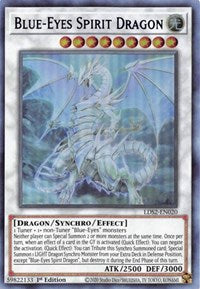 Dragón espiritual de ojos azules (púrpura) [LDS2-EN020] Ultra raro 