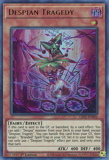 Tragedia de Despian [GFP2-EN096] Ultra Raro 