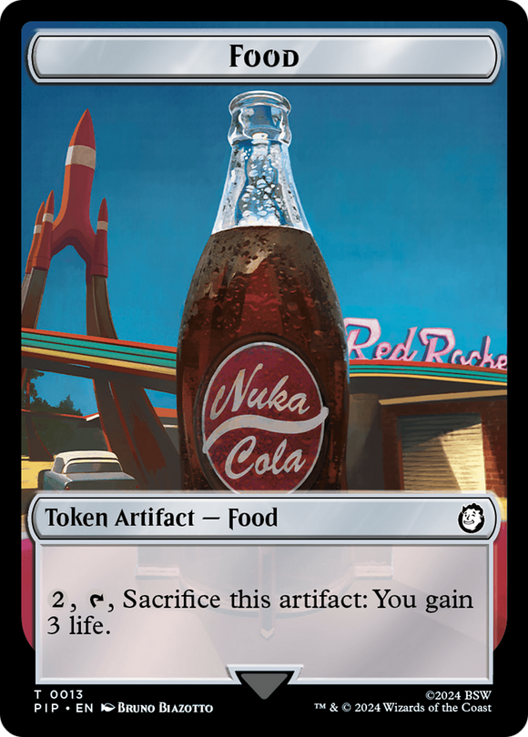 Comida (0013) // Soldado (0004) Ficha de doble cara [Fichas de Fallout] 