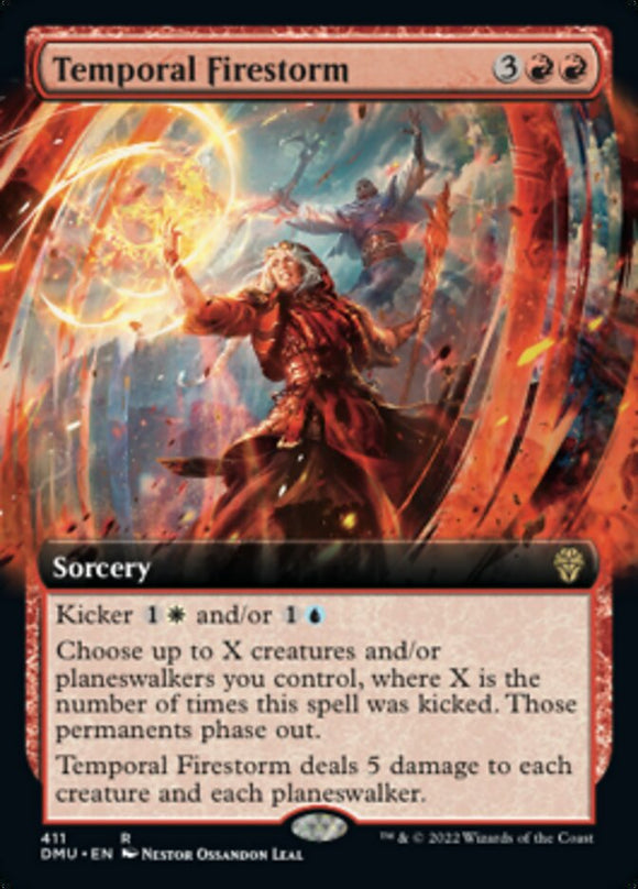 Tormenta de fuego temporal (ilustración ampliada) [Dominaria United] 