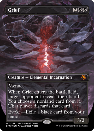 Grief (sin bordes) (lámina texturizada) [Invitados especiales de Modern Horizons 3] 