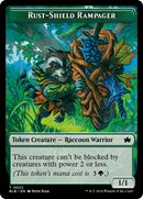 Food // Rust-Shield Rampager Double-Sided Token [Bloomburrow Tokens]-2