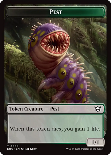 Bird // Pest Double-Sided Token [Edge of Eternities Commander Tokens] - 0