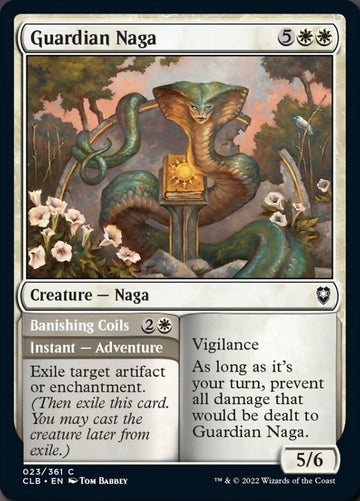 Naga guardiana // Espirales de destierro [Commander Legends: Battle for Baldur's Gate] 