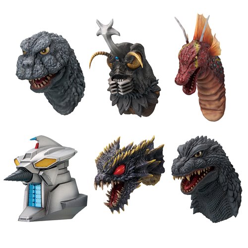 Godzilla Monster Head Magnet The Biography of The Most Terrifying Monster King Ichibansho Zakka Magnet (1 of 6 at random)