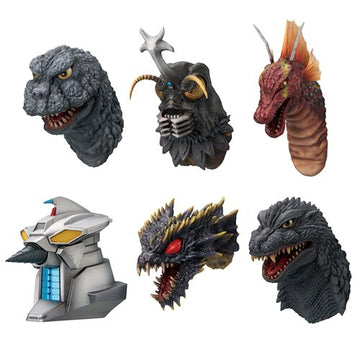 Godzilla Monster Head Magnet The Biography of The Most Terrifying Monster King Ichibansho Zakka Magnet (1 of 6 at random)