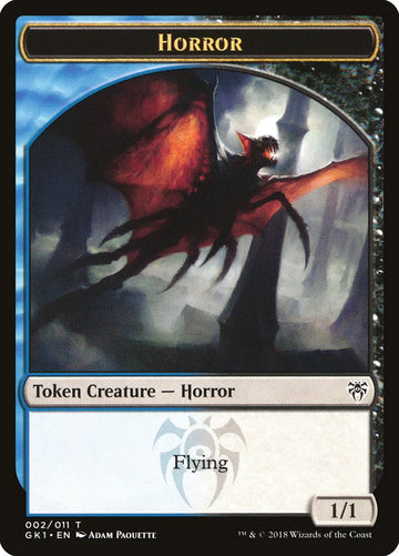 Copy // Horror Double-Sided Token [Guilds of Ravnica Guild Kit Tokens] - 0