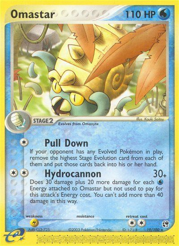 Omastar (19/100) [EX: Tormenta de arena] 