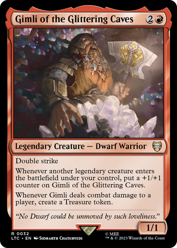 Gimli de las Cavernas Resplandecientes [El Señor de los Anillos: Cuentos del Comandante de la Tierra Media] 