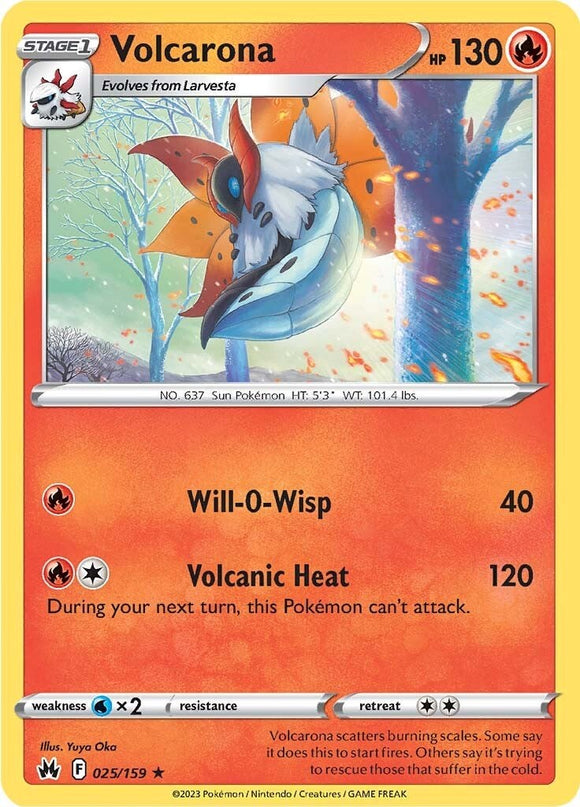 Volcarona (025/159) [Espada y escudo: Corona Zenith] 