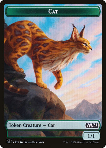 Beast // Cat (020) Double-Sided Token [Core Set 2021 Tokens] - 0