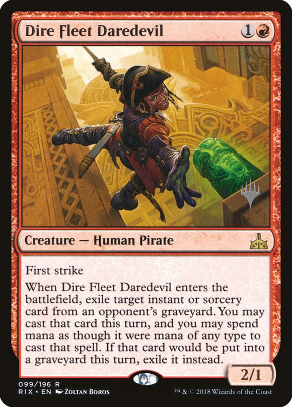 Dire Fleet Daredevil (paquete promocional) [Promociones de Rivals of Ixalan] 
