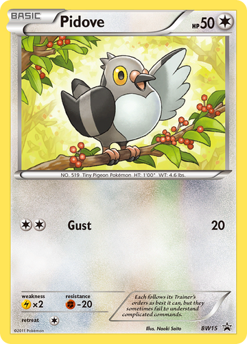 Pidove (BW15) [Blanco y negro: promociones de Black Star] 