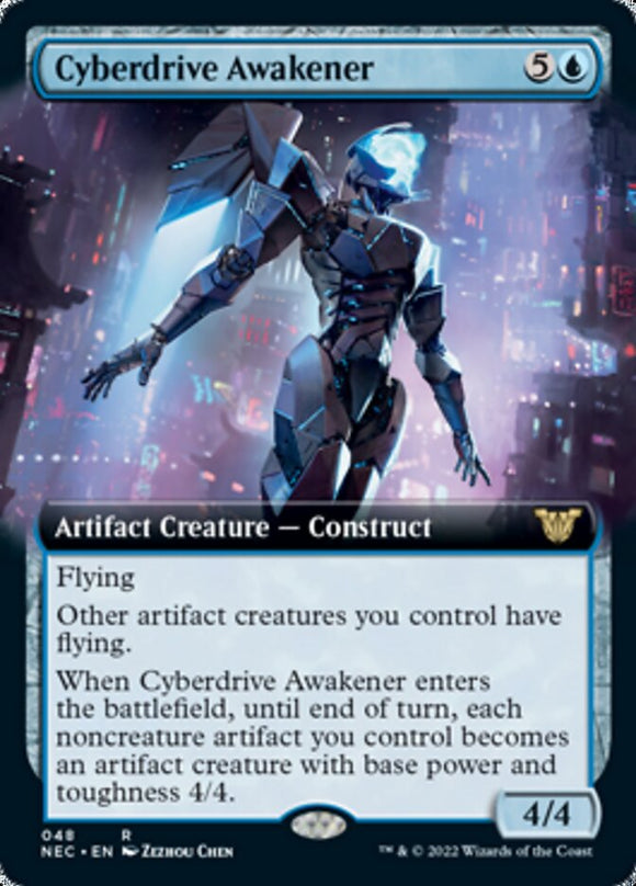 Cyberdrive Awakener (ilustración ampliada) [Kamigawa: Neon Dynasty Commander] 