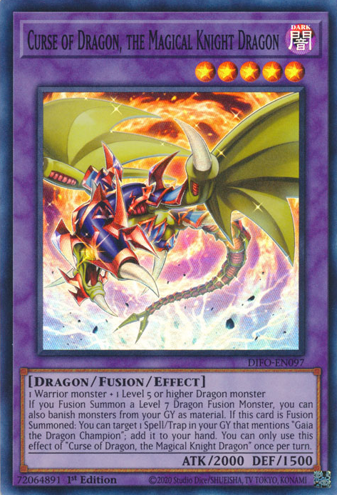 Maldición del Dragón, el Caballero Mágico Dragón [DIFO-EN097] Súper Raro 