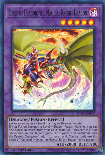 Maldición del Dragón, el Caballero Mágico Dragón [DIFO-EN097] Súper Raro 