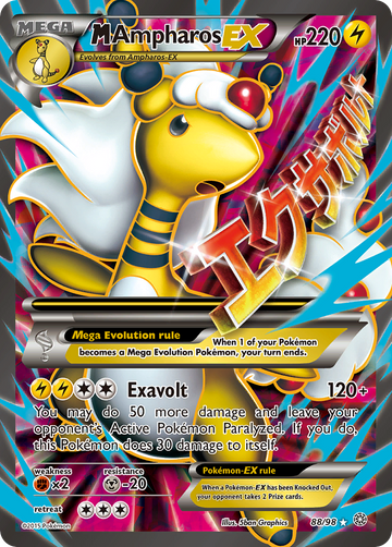 M Ampharos EX (88/98) [XY: Orígenes antiguos] 