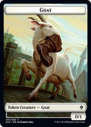 Goat // Food (15) Double-Sided Token [Throne of Eldraine Tokens]-1