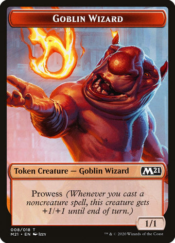 Demon // Goblin Wizard Double-Sided Token [Core Set 2021 Tokens] - 0
