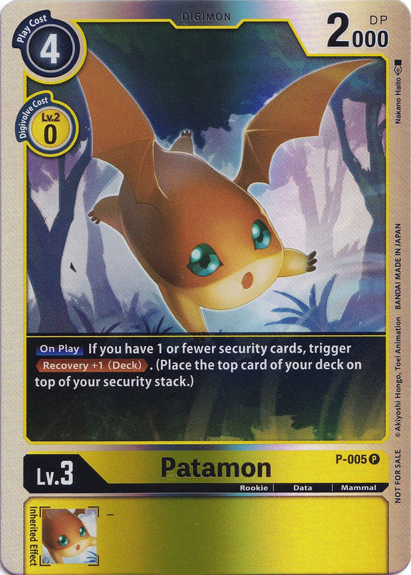Patamon [P-005] (Rainbow Foil) [Tarjetas promocionales] 