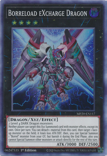 Borreload eXcharge Dragon [MP20-EN117] Súper raro 