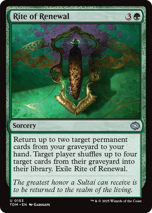 Rite of Renewal [Tarkir: Dragonstorm]
