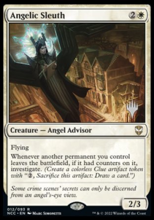 Angelic Sleuth (paquete promocional) [Promociones de Commander de Streets of New Capenna] 